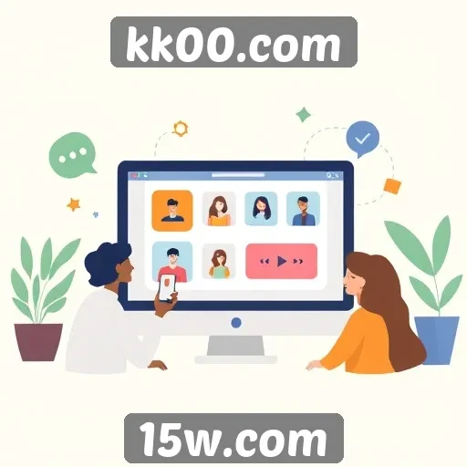 Novas funcionalidades de interação no site kk00.com